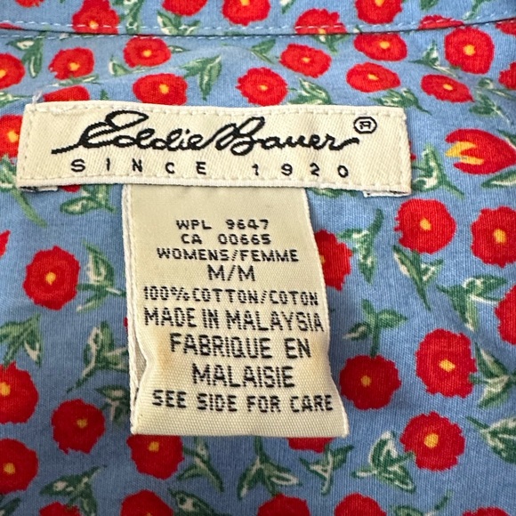 Eddie Bauer Poppy Shirt M - Picture 4 of 5